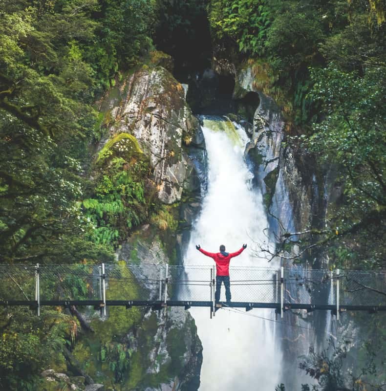 From Te Anau: Milford Sound Cruise & Track Walk by Coach